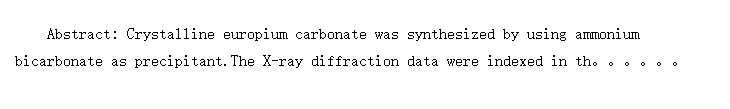 Synthesis and structure of hydrated europium carbonate
