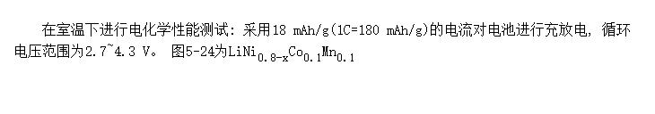 LiNi<SUB>0.8-x</SUB>Co<SUB>0.1</SUB>Mn<SUB>0.1</SUB>Cr<SUB>x</SUB>O<SUB>2</SUB>ĵ绯ѧ뾧ṹ״̬໥ϵ