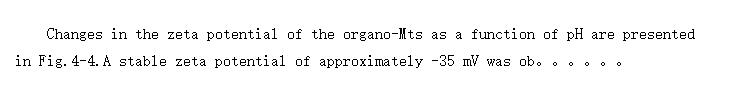 Zeta potential analyses