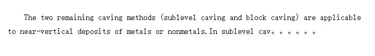 Sublevel Caving (ֶα䷨)